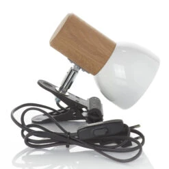 Kleine Klemmleuchte Clampspots Mit Eichenholz -Bestes Beleuchtungs Geschäft 8574397 5