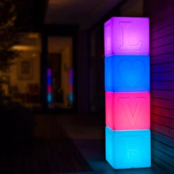 LED-Akkuleuchte The LOVE Lamp, Würfel, RGBW -Bestes Beleuchtungs Geschäft 8590071 4