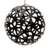 David Trubridge Coral Hängelampe Ø 80cm Schwarz