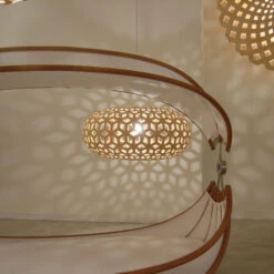 David Trubridge Snowflake Hänge Ø 80cm Bambus -Bestes Beleuchtungs Geschäft 8605066 2