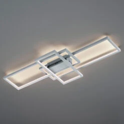 Trio WiZ Thiago Smarte Deckenleuchte 104cm, Nickel