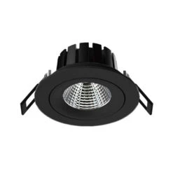 SLC DL04 LED-Einbauleuchte Schwarz 2.700 K