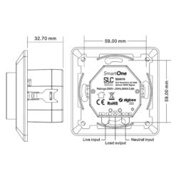 SLC SmartOne AC Wanddimmer 250W ZigBee -Bestes Beleuchtungs Geschäft 9044091 5