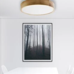 Deckenleuchte Cleo DR475 Sensor IP20 Eiche Ø 48 Cm -Bestes Beleuchtungs Geschäft 9049176 2