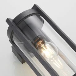 Lucande Brienne Außenwandleuchte, Glasschirm, Rund -Bestes Beleuchtungs Geschäft 9616165 4