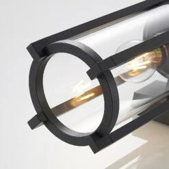 Lucande Brienne Außenwandleuchte, Glasschirm, Rund -Bestes Beleuchtungs Geschäft 9616165 5