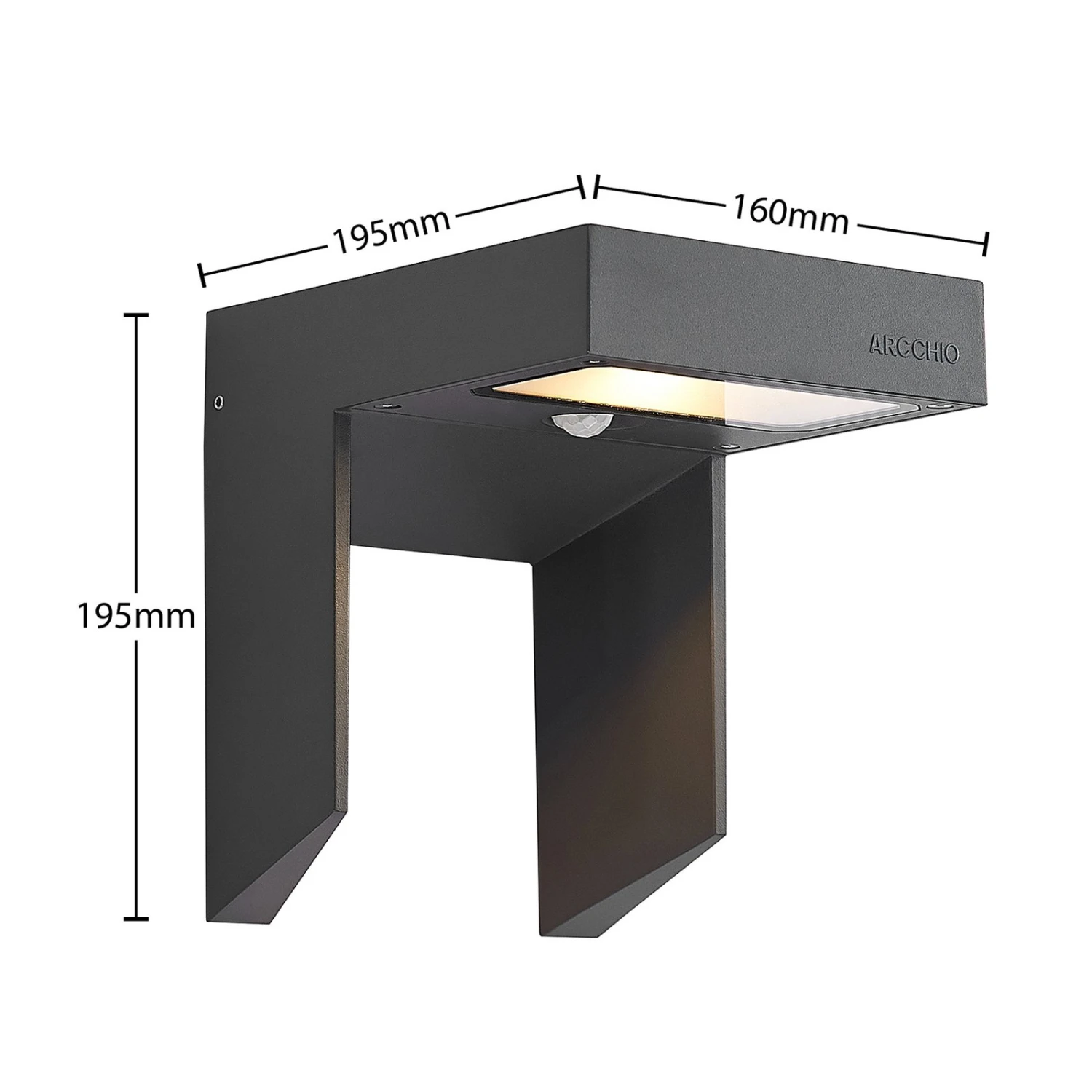 Arcchio Dynorma LED-Außenwandlampe Mit Sensor 5 Arcchio Dynorma LED-Außenwandlampe Mit Sensor – Bild 5