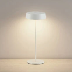 Lucande Tibia LED-Tischleuchte, Akku, USB, Weiß -Bestes Beleuchtungs Geschäft 9616230 2