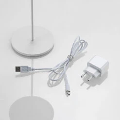 Lucande Tibia LED-Tischleuchte, Akku, USB, Weiß -Bestes Beleuchtungs Geschäft 9616230 8