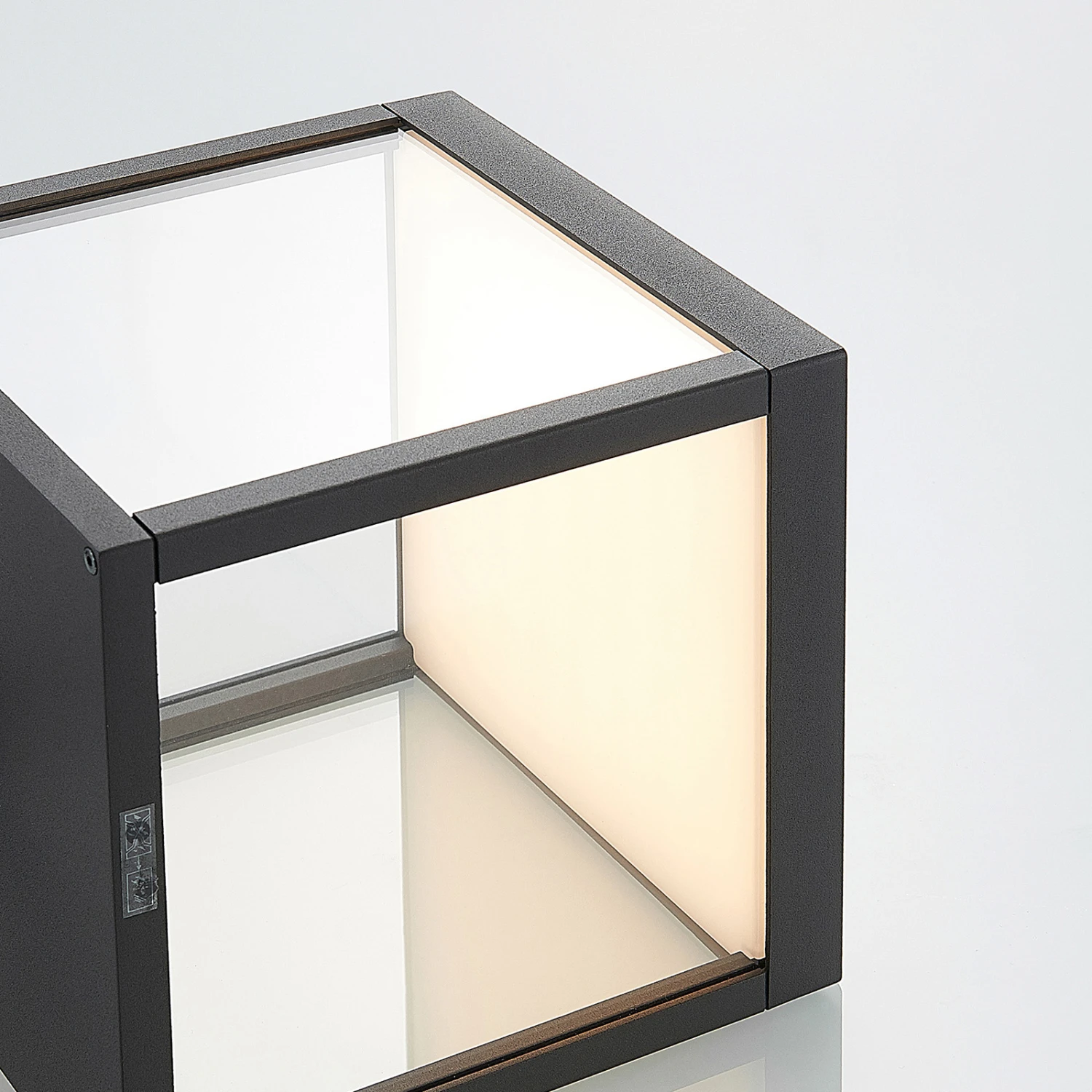 Lucande LED-Außenwandleuchte Cube, Graphit, Mit Sensor 7 Lucande LED-Außenwandleuchte Cube, Graphit, Mit Sensor – Bild 7