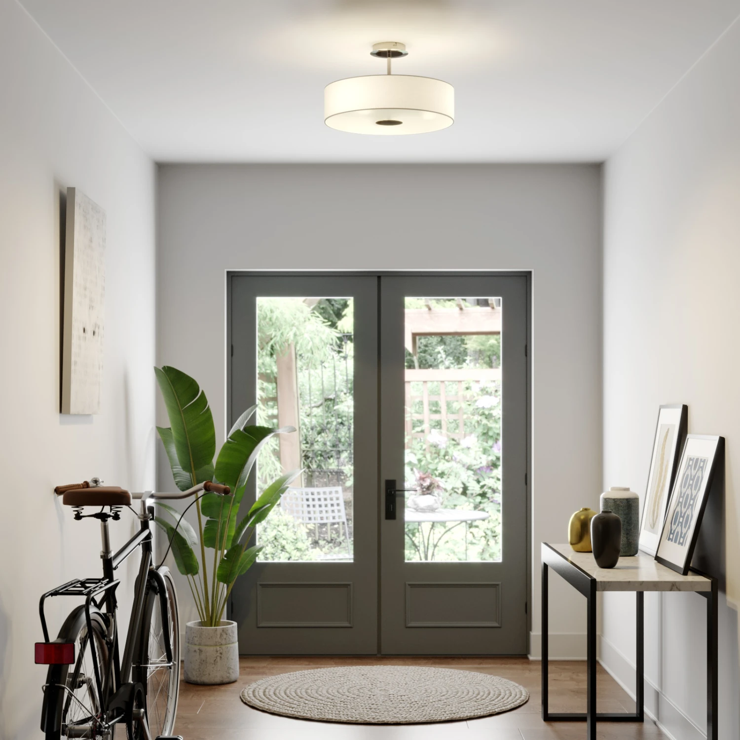 Deckenleuchte Josia Aus Stoff, Weiß 2 Deckenleuchte Josia Aus Stoff, Weiß – Bild 2