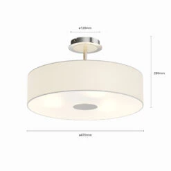 Deckenleuchte Josia Aus Stoff, Weiß 15 Deckenleuchte Josia Aus Stoff, Weiß -Bestes Beleuchtungs Geschäft 9620048 6