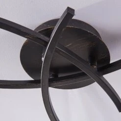 Dreiflammige Deckenlampe Della, Schwarz-gold -Bestes Beleuchtungs Geschäft 9620970 6