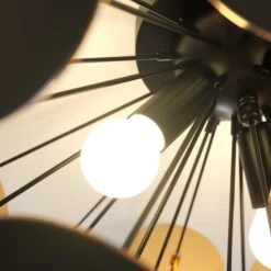 Schwarz-goldene Deckenlampe Kinan -Bestes Beleuchtungs Geschäft 9621167 4