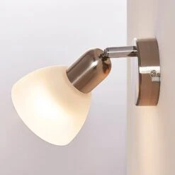 Wandleuchte Paulina, Nickel Satiniert -Bestes Beleuchtungs Geschäft 9621639 5