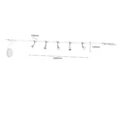 Seilsystem Rope Mit Strahlern, Fünfflammig -Bestes Beleuchtungs Geschäft 9624127 6