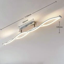 Lucande LED-Deckenlampe Roan, Wellenförmig -Bestes Beleuchtungs Geschäft 9624373 5