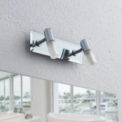 Bad-Wandstrahler Zela, 2-flammig In Chrom -Bestes Beleuchtungs Geschäft 9624384 5