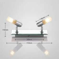 Bad-Wandstrahler Zela, 2-flammig In Chrom -Bestes Beleuchtungs Geschäft 9624384 8