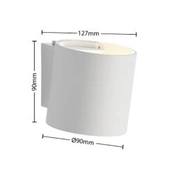 Arcchio Vilja Wandleuchte, Zylinder, Sandweiß -Bestes Beleuchtungs Geschäft 9626724 3