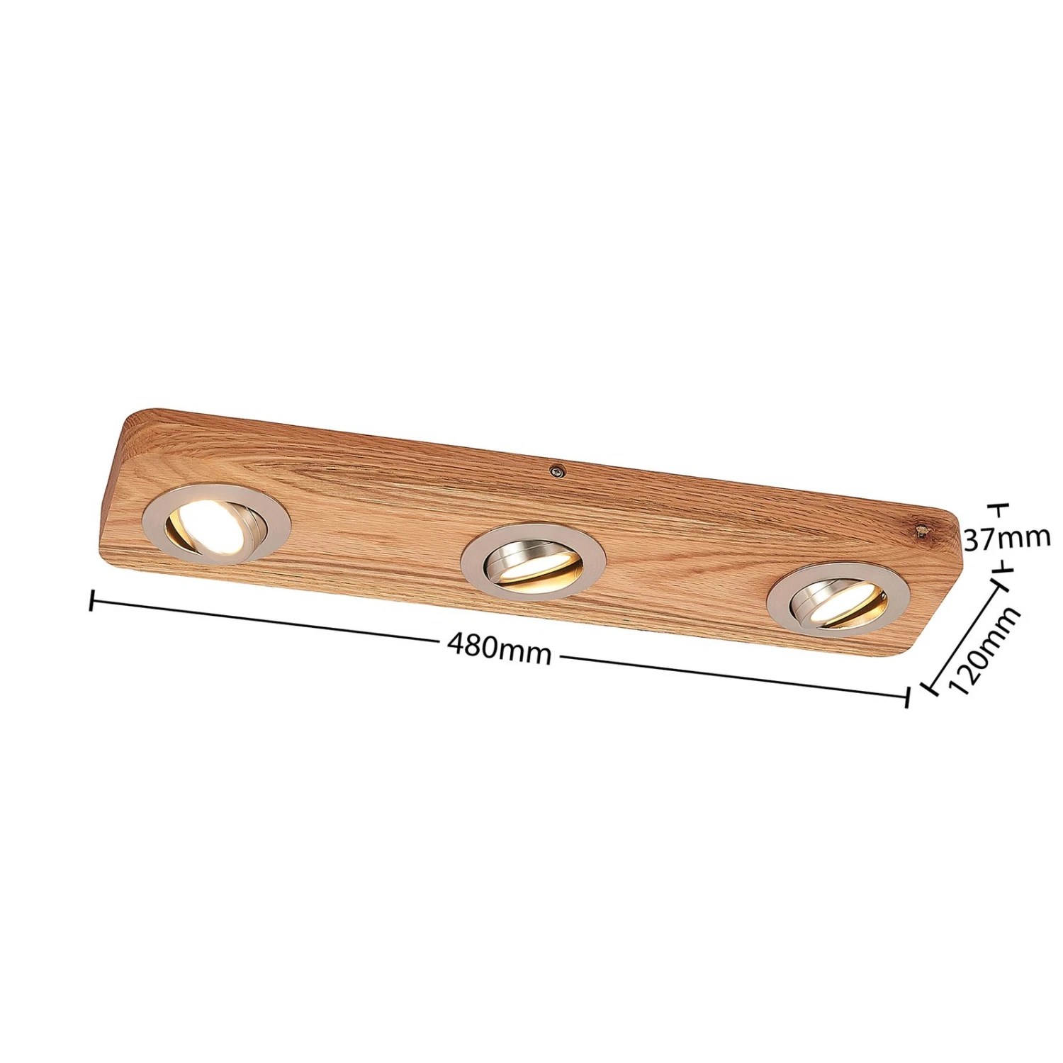 Lindby Mikari LED-Deckenleuchte Aus Holz, 3-fl. 5 Lindby Mikari LED-Deckenleuchte Aus Holz, 3-fl. – Bild 5