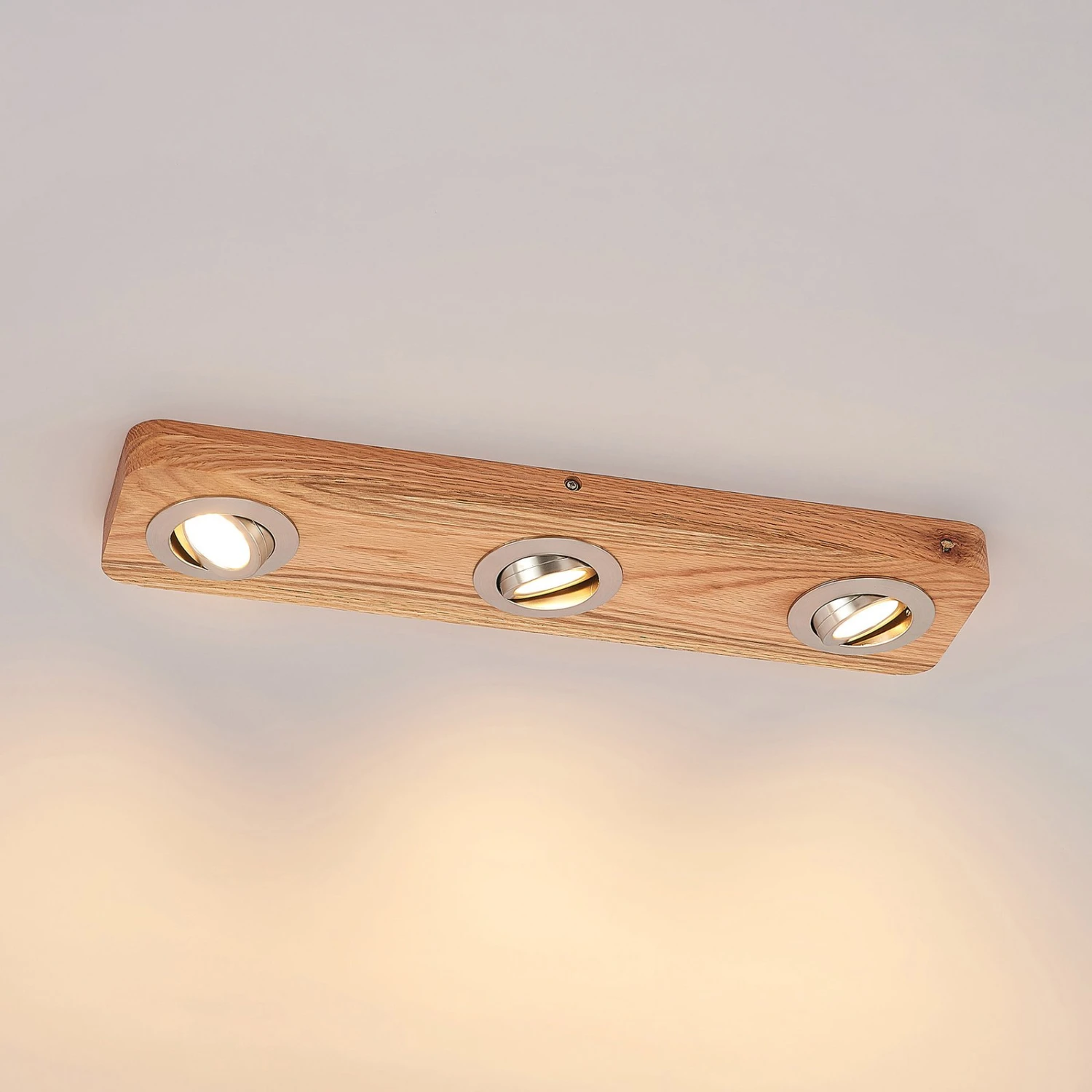 Lindby Mikari LED-Deckenleuchte Aus Holz, 3-fl. 6 Lindby Mikari LED-Deckenleuchte Aus Holz, 3-fl. – Bild 6