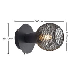 Lindby Zerda Spot, Gitterschirm, Einflammig -Bestes Beleuchtungs Geschäft 9627749 4