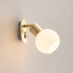 Lindby Lioma Steckdosenleuchte, Neigbar, Messing -Bestes Beleuchtungs Geschäft 9628267 3