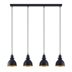 ELC Doskali Pendelleuchte, Schwarz-gold, 4-flammig -Bestes Beleuchtungs Geschäft 9628467 2