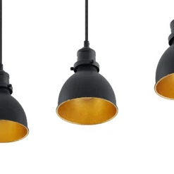 ELC Doskali Pendelleuchte, Schwarz-gold, 4-flammig -Bestes Beleuchtungs Geschäft 9628467 6