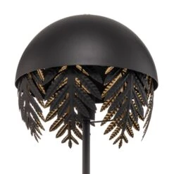 Lucande Aparas Stehlampe, Blattoptik, Schwarz-gold -Bestes Beleuchtungs Geschäft 9639645 4