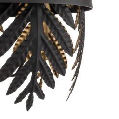 Lucande Aparas Stehlampe, Blattoptik, Schwarz-gold -Bestes Beleuchtungs Geschäft 9639645 5