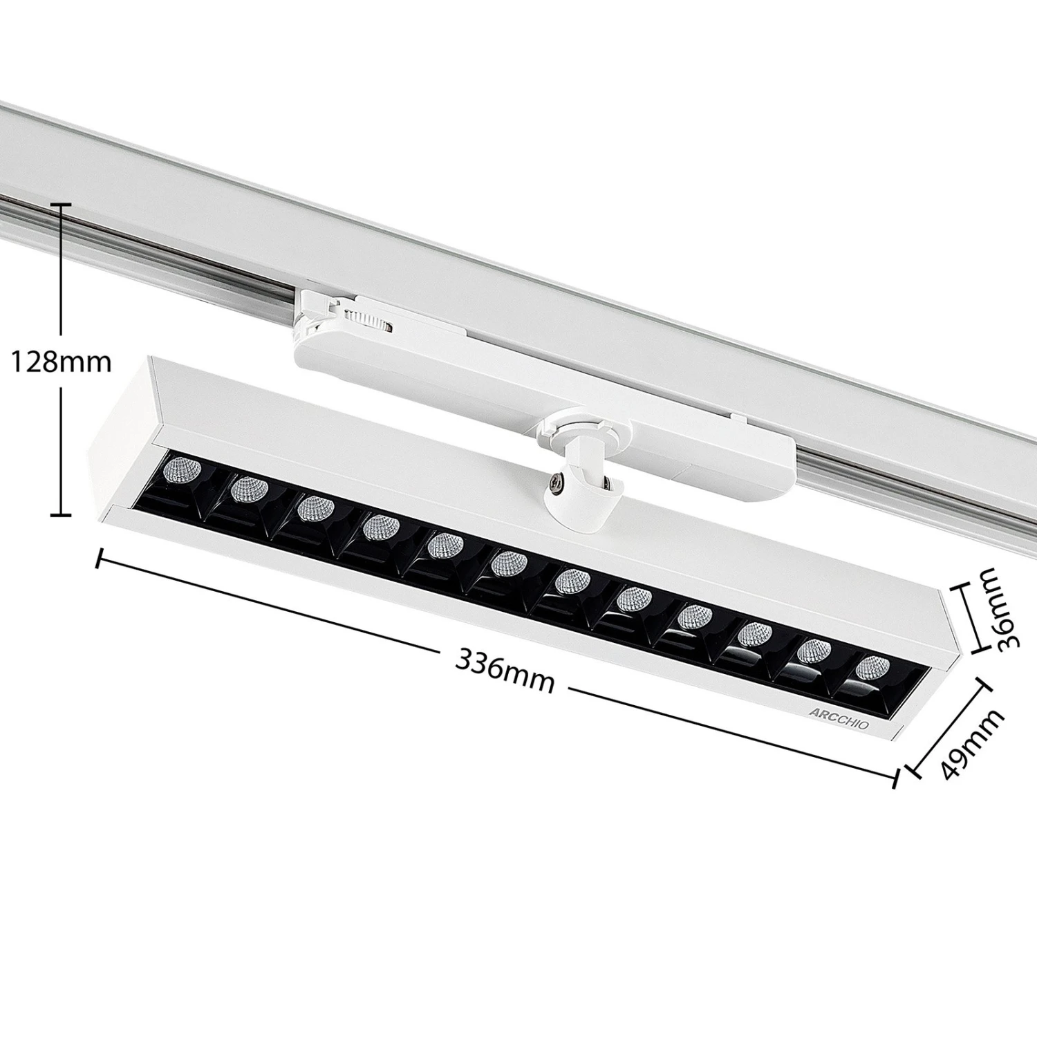 Arcchio Millay LED-Schienenstrahler Weiß 3000K 4 Arcchio Millay LED-Schienenstrahler Weiß 3000K – Bild 4