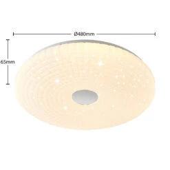 Lindby Laubini LED-Deckenleuchte, RGBW Smart 48 Cm -Bestes Beleuchtungs Geschäft 9930018 6