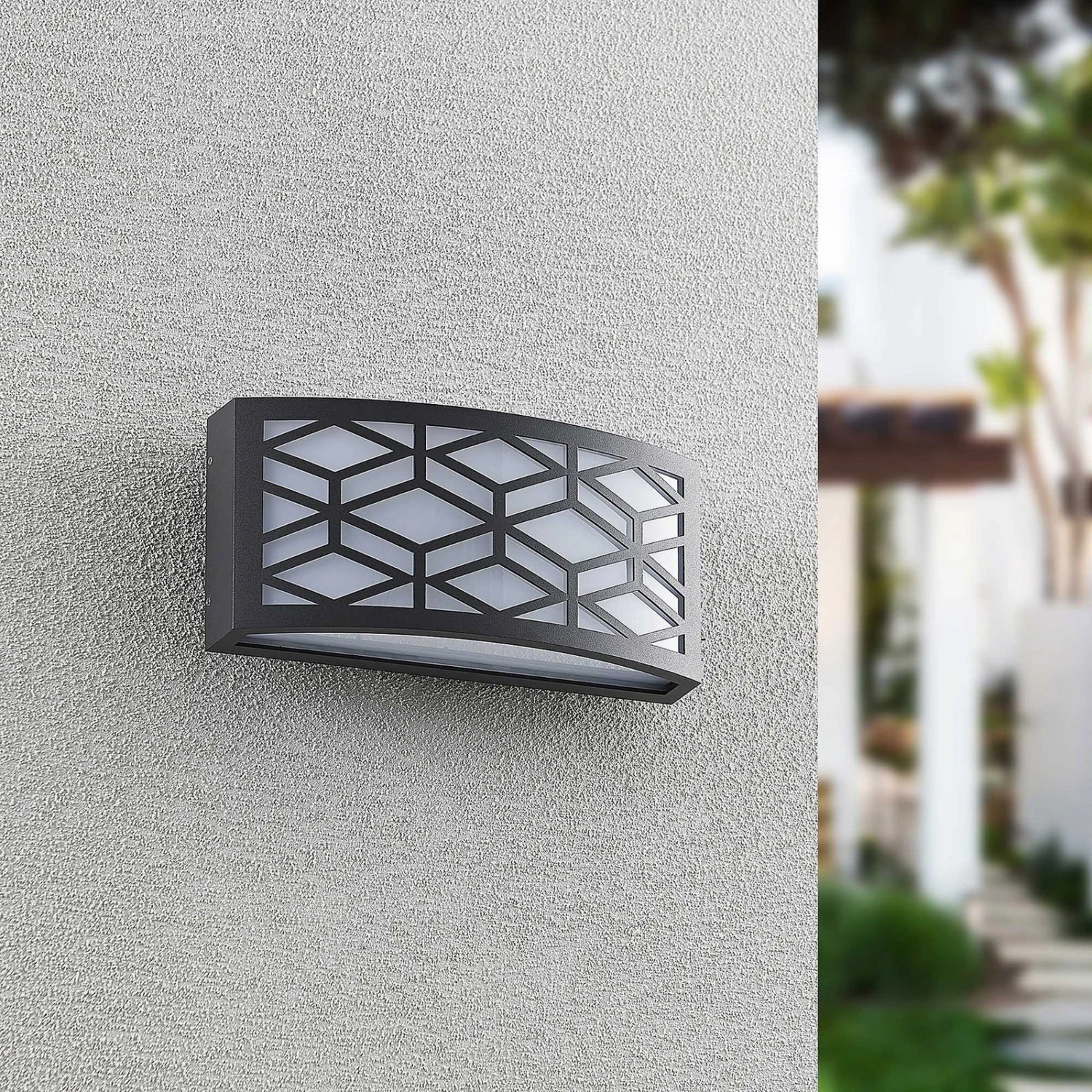 Lindby Jakari LED-Außenwandleuchte, Eckig, Muster 2 Lindby Jakari LED-Außenwandleuchte, Eckig, Muster – Bild 2