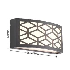 Lindby Jakari LED-Außenwandleuchte, Eckig, Muster 12 Lindby Jakari LED-Außenwandleuchte, Eckig, Muster -Bestes Beleuchtungs Geschäft 9932045 3