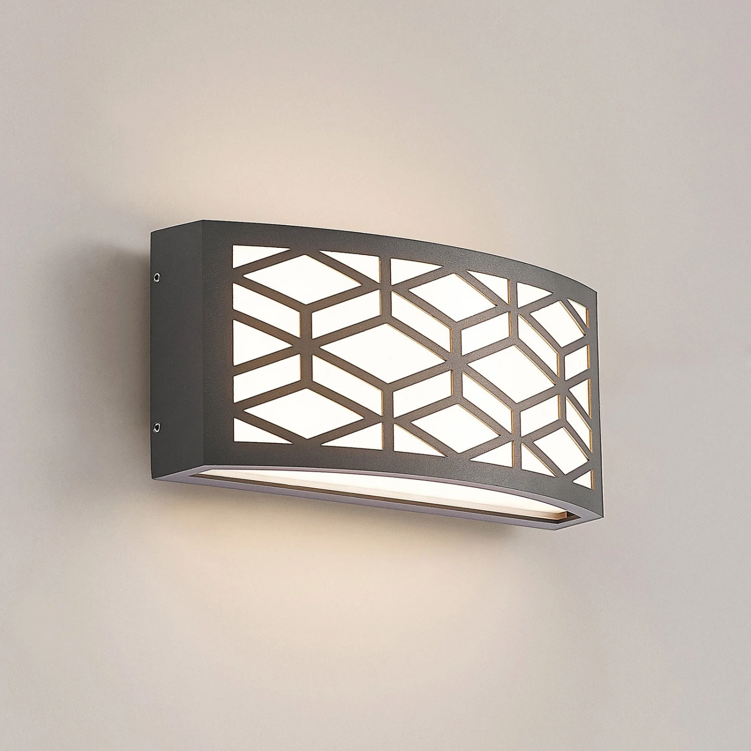 Lindby Jakari LED-Außenwandleuchte, Eckig, Muster 5 Lindby Jakari LED-Außenwandleuchte, Eckig, Muster – Bild 5