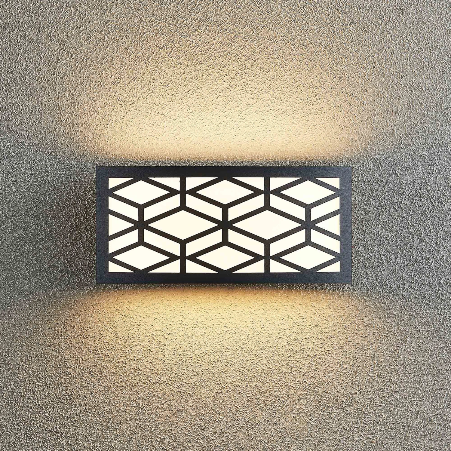 Lindby Jakari LED-Außenwandleuchte, Eckig, Muster 6 Lindby Jakari LED-Außenwandleuchte, Eckig, Muster – Bild 6