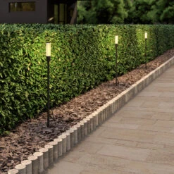 Lindby Laurelin LED-Erdspießleuchten-Set, 3 Stück