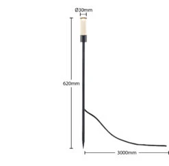 Lindby Laurelin LED-Erdspießleuchten-Set, 3 Stück -Bestes Beleuchtungs Geschäft 9934044 6
