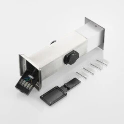 Prios Riksa Sockelleuchte, 2 Steckdosen, Edelstahl -Bestes Beleuchtungs Geschäft 9934114 8