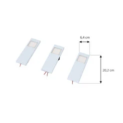 Prios Lorna LED-Unterbauleuchte Edelstahl 3 Stück -Bestes Beleuchtungs Geschäft 9934130 2