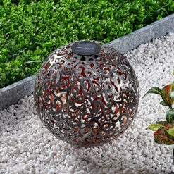 Lindby Eduta Ornament-LED-Solarleuchte Silber-gold -Bestes Beleuchtungs Geschäft 9945352 2