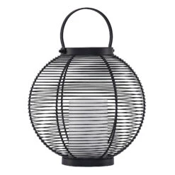 Lindby Mairuna LED-Solar-Laterne, Schwarz, 30,8 Cm -Bestes Beleuchtungs Geschäft 9945544 2