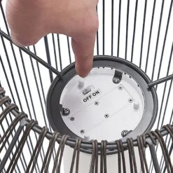 Lindby Kaati LED-Solar-Laterne, Rattanoptik, 37 Cm -Bestes Beleuchtungs Geschäft 9945546 8