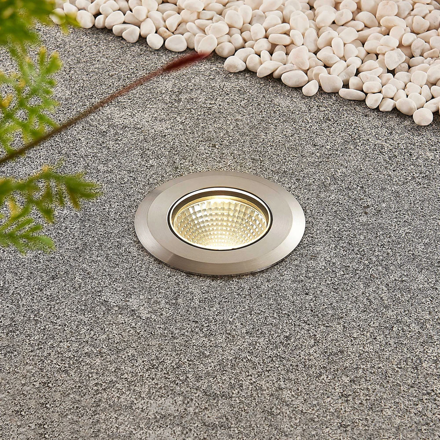 Lucande LED-Edelstahl-Bodeneinbauleuchte Sulea IP67 Rund 2 Lucande LED-Edelstahl-Bodeneinbauleuchte Sulea IP67 Rund – Bild 2